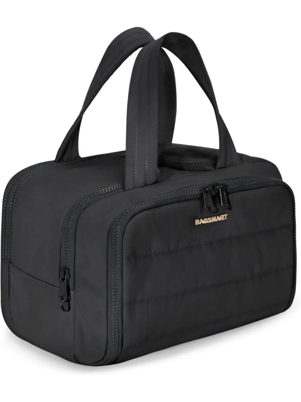 Lightweight Travel Toiletry Bag - Large Wide-Open Makeup Organizer with Handle
